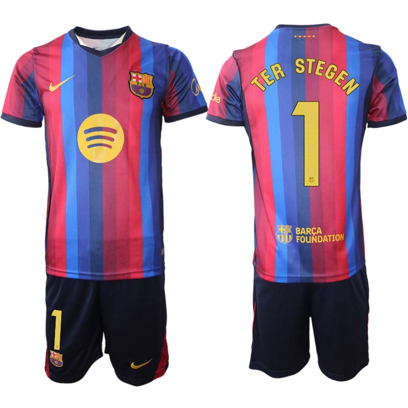 Futbalový Dres Komplet FC Barcelona Domáci 2026/27 Marc-André ter Stegen 1 Pánsky 1 Futbalový Dres Komplet FC Barcelona Domáci 2026/27 Marc-André ter Stegen 1 Pánsky