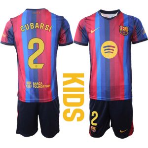 Futbalový Dres Komplet FC Barcelona Domáci 2026/27 Pau Cubarsí 2 Detské