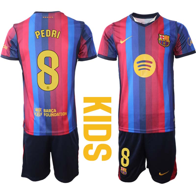 Futbalový Dres Komplet FC Barcelona Domáci 2026/27 Pedri 8 Detské 1 Futbalový Dres Komplet FC Barcelona Domáci 2026/27 Pedri 8 Detské