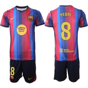Futbalový Dres Komplet FC Barcelona Domáci 2026/27 Pedri 8 Pánsky