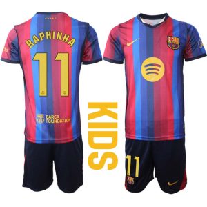 Futbalový Dres Komplet FC Barcelona Domáci 2026/27 Raphinha 11 Detské