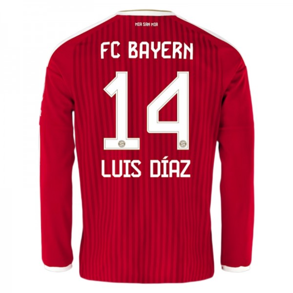 FC Bayern München Domáci Dres 2026/27 Luis Díaz 14 Pánsky Dlhý Rukáv 1 FC Bayern München Domáci Dres 2026/27 Luis Díaz 14 Pánsky Dlhý Rukáv
