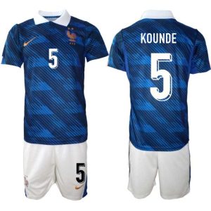 Fußballtrikot Frankreich Heim-WM 2026 – Jules Koundé #5 Herren Komplett