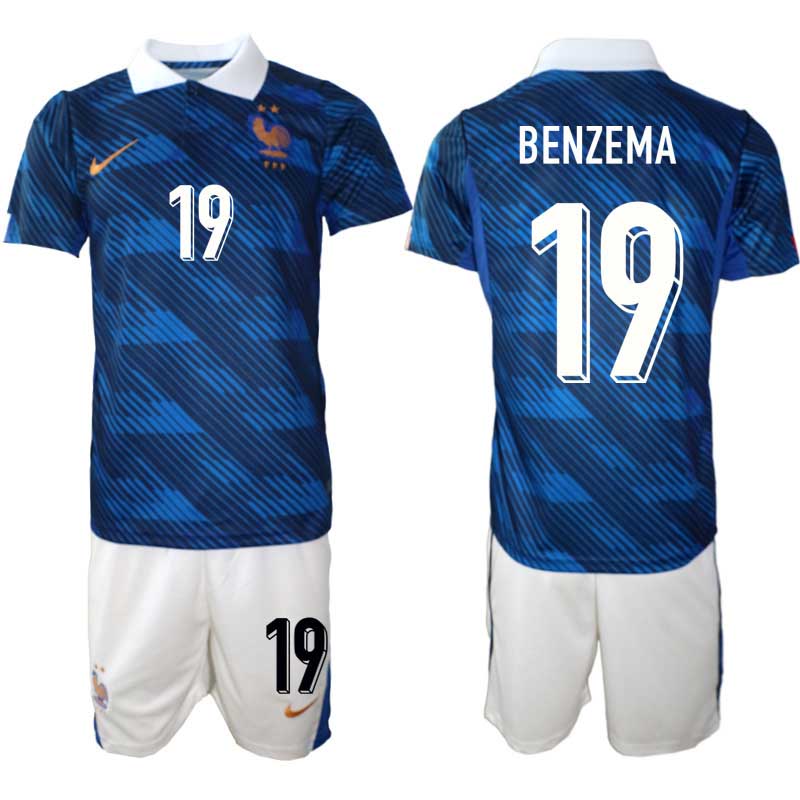 Futbalový dres Francúzsko Domáci MS 2026 – Karim Benzema #19 Pánsky Komplet Futbalový dres Francúzsko Domáci MS 2026 – Karim Benzema #19 Pánsky Komplet – Bild 2