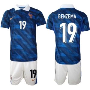 Fußballtrikot Frankreich Heim-WM 2026 – Karim Benzema #19 Herren Komplett