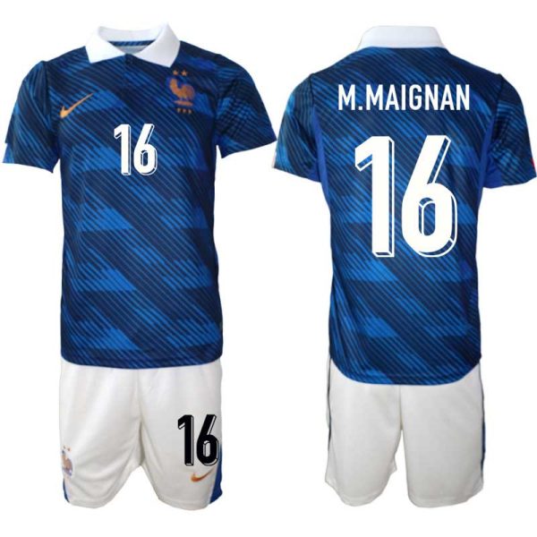 Futbalový dres Francúzsko Domáci MS 2026 – Mike Maignan #16 Pánsky Komplet 1 Futbalový dres Francúzsko Domáci MS 2026 – Mike Maignan #16 Pánsky Komplet