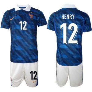 Fußballtrikot Frankreich Heim-WM 2026 – Thierry Henry #12 Herren Komplett