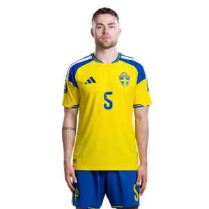Pánsky Futbalový Dres Komplet Švédsko MS 2026 Domáci Gabriel Gudmundsson 5