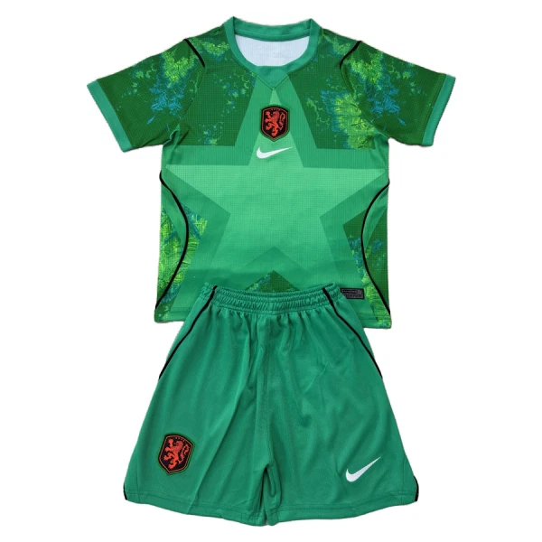 Holandsko Brankársky dres preč 2026 Detské Futbalový Dres Komplet 1 Holandsko Brankársky dres preč 2026 Detské Futbalový Dres Komplet