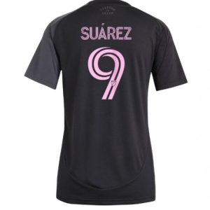 Futbalový dresy Inter Miami 2025-26 Vonkajší Luis Suarez #9 Dámsky – Krátky Rukáv
