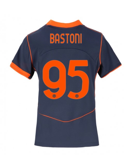 Futbalový dresy Inter Milan 2025-26 Tretí Alessandro Bastoni #95 Dámsky – Krátky Rukáv 1 Futbalový dresy Inter Milan 2025-26 Tretí Alessandro Bastoni #95 Dámsky – Krátky Rukáv