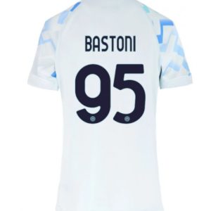 Futbalový dresy Inter Milan 2025-26 Vonkajší Dámsky Alessandro Bastoni #95– Krátky Rukáv