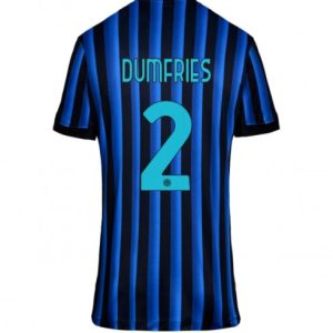 Futbalový dresy Inter Milan 2025-26 Domáci Denzel Dumfries #2– Dámsky Krátky Rukáv