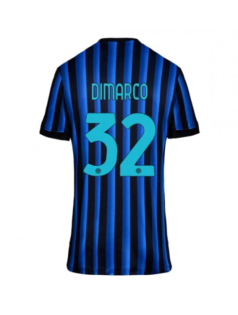 Futbalový dresy Inter Milan 2025-26 Domáci Federico Dimarco #32– Dámsky Krátky Rukáv 1 Futbalový dresy Inter Milan 2025-26 Domáci Federico Dimarco #32– Dámsky Krátky Rukáv