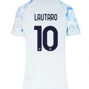 Futbalový dresy Inter Milan 2025-26 Vonkajší Dámsky Lautaro Martinez #10– Krátky Rukáv