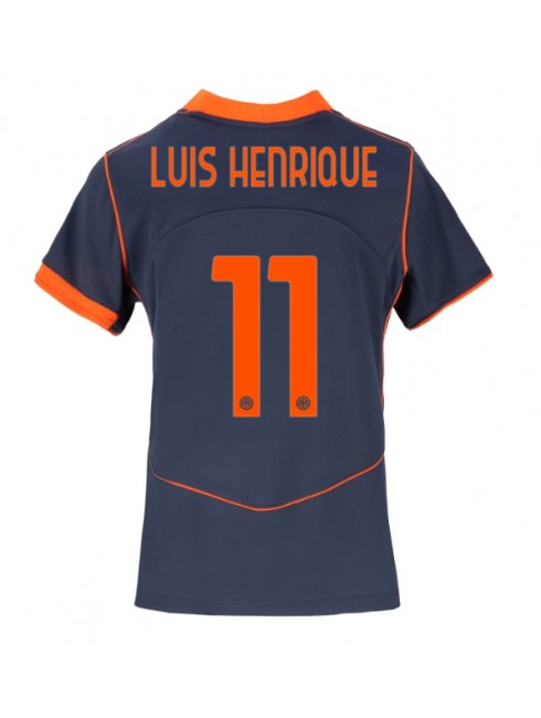 Futbalový dresy Inter Milan 2025-26 Tretí Luis Henrique #11 Dámsky – Krátky Rukáv 1 Futbalový dresy Inter Milan 2025-26 Tretí Luis Henrique #11 Dámsky – Krátky Rukáv