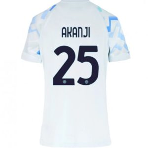 Futbalový dresy Inter Milan 2025-26 Vonkajší Dámsky Manuel Akanji #25– Krátky Rukáv