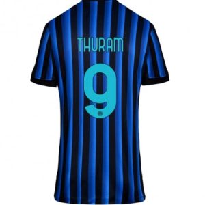 Futbalový dresy Inter Milan 2025-26 Domáci Marcus Thuram #9– Dámsky Krátky Rukáv