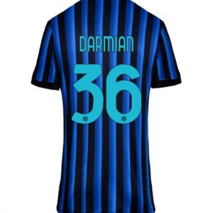 Futbalový dresy Inter Milan 2025-26 Domáci Matteo Darmian #36– Dámsky Krátky Rukáv