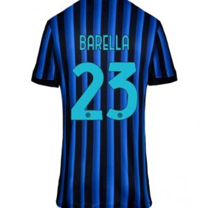 Futbalový dresy Inter Milan 2025-26 Domáci Nicolo Barella #23– Dámsky Krátky Rukáv