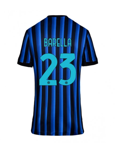Futbalový dresy Inter Milan 2025-26 Domáci Nicolo Barella #23– Dámsky Krátky Rukáv 1 Futbalový dresy Inter Milan 2025-26 Domáci Nicolo Barella #23– Dámsky Krátky Rukáv
