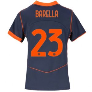 Futbalový dresy Inter Milan 2025-26 Tretí Nicolo Barella #23 Dámsky – Krátky Rukáv