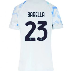 Futbalový dresy Inter Milan 2025-26 Vonkajší Dámsky Nicolo Barella #23– Krátky Rukáv
