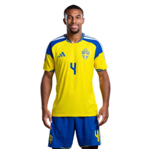 Pánsky Futbalový Dres Komplet Švédsko MS 2026 Domáci Isak Hien 4