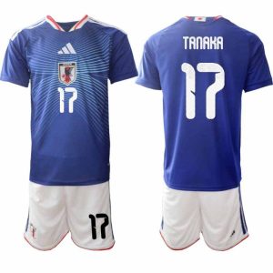 Fußball-Set Japan Heim WM 2026 – Ao Tanaka #17 Herren Trikot + Shorts