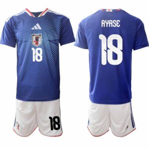 Fußball-Set Japan Heim WM 2026 – Ayase Ueda #18 Herrentrikot + Shorts
