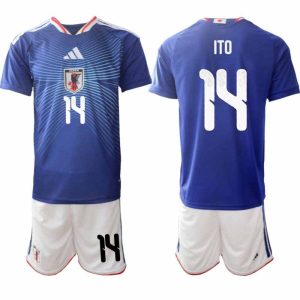 Fußball-Set Japan Heim WM 2026 – Junya Itō #14 Herren Trikot + Shorts