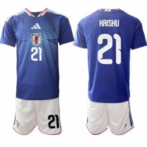 Fußball-Set Japan Heim WM 2026 – Kaishū Sano #21 Herren-Trikot + Shorts