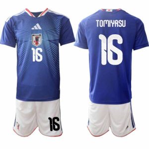 Fußball-Set Japan Heim WM 2026 – Takehiro Tomiyasu #16 Herren Trikot + Shorts