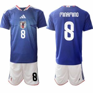Fußball-Set Japan Heim WM 2026 – Takumi Minamino #8 Herren Trikot + Shorts