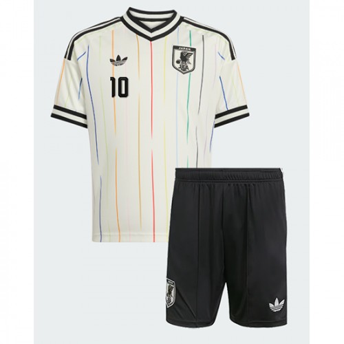 Futbalový dres Komplet Japonsko Vonkajší MS 2026 Ritsu Doan #10 Detský 2 Futbalový dres Komplet Japonsko Vonkajší MS 2026 Ritsu Doan #10 Detský