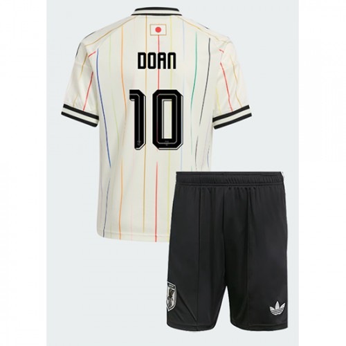 Futbalový dres Komplet Japonsko Vonkajší MS 2026 Ritsu Doan #10 Detský 1 Futbalový dres Komplet Japonsko Vonkajší MS 2026 Ritsu Doan #10 Detský