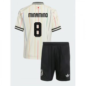 Futbalový dres Komplet Japonsko Vonkajší MS 2026 Takumi Minamino #8 Detský