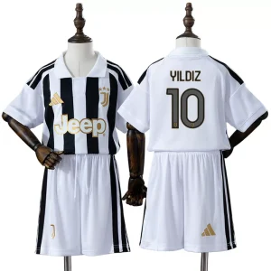 Detské futbalové dresy komplet Juventus 2026/27 Kenan Yildiz 10 Domáci