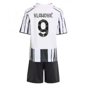 Juventus Detský Futbalový dres komplet Dusan Vlahovic #9 2025-26 Domáci