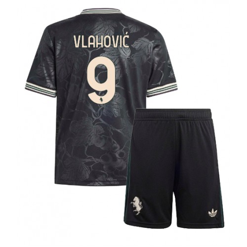 Juventus Kind Voetbalshirt Set Dusan Vlahovic #9 2025-26 Derde Deel Juventus Kind Voetbalshirt Set Dusan Vlahovic #9 2025-26 Derde Deel