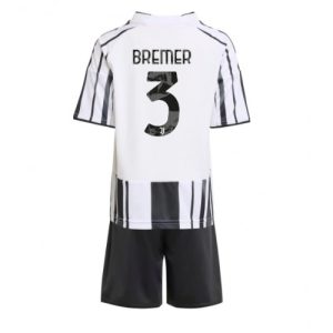 Juventus Kind Voetbalshirt compleet Gleison Bremer #3 2025-26 Thuis