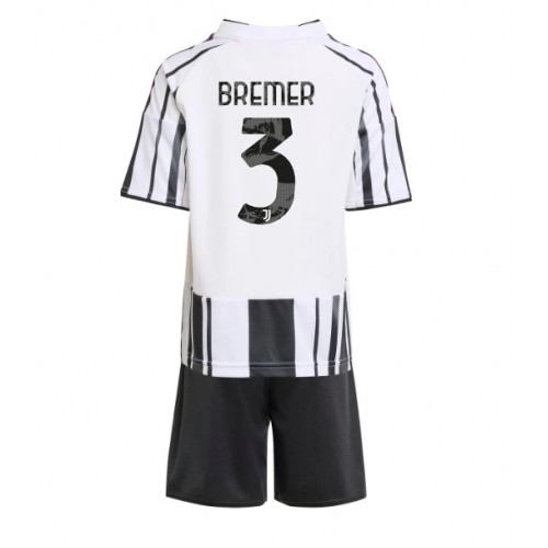 Juventus Kinder-Fußballtrikot Komplett Gleison Bremer #3 2025-26 Heim 1 Juventus Kinder-Fußballtrikot Komplett Gleison Bremer #3 2025-26 Heim