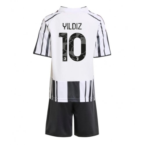 Juventus Kinder voetbalshirt compleet Kenan Yildiz #10 2025-26 Thuis 1 Jeugdachtig Juventus Voetbalshirt set Kenan Yildiz #10 2025-26 Thuis