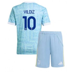 Juventus Kindervoetbalshirt compleet Kenan Yildiz #10 2025-26 Uit