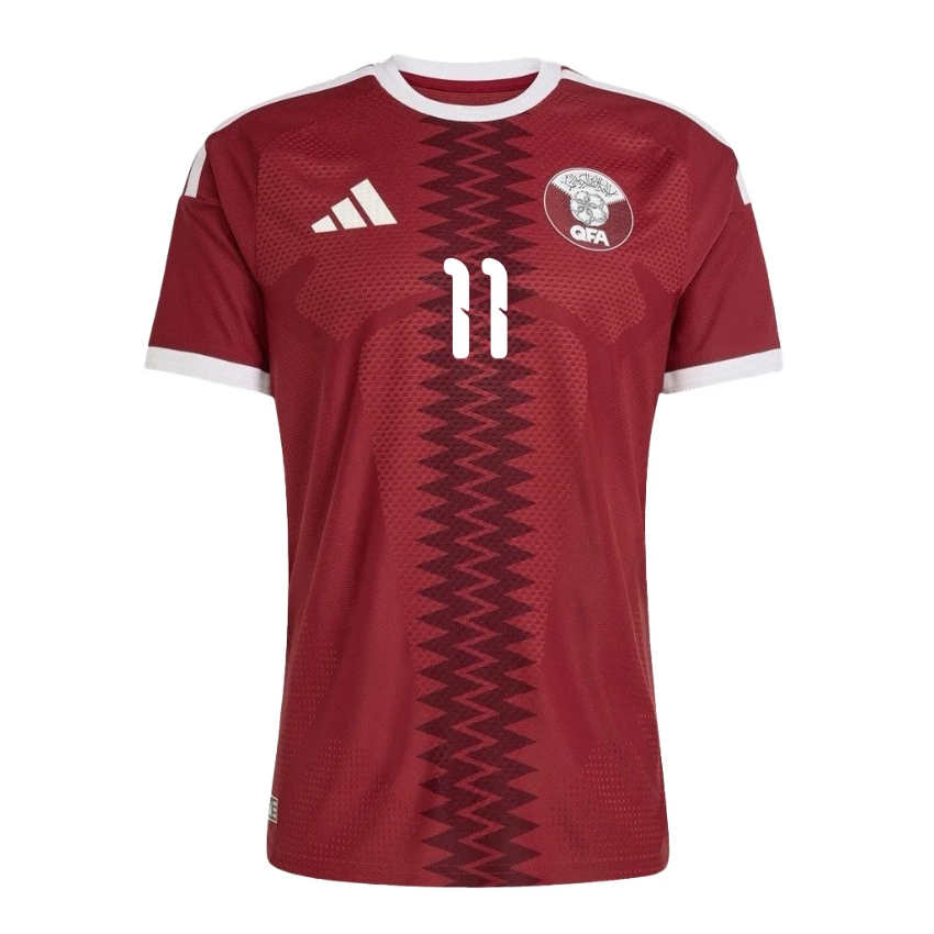 Futbalový Dres Katar MS 2026 Domáci Akram Afif 11 Pánsky 2 Futbalový Dres Katar MS 2026 Domáci Akram Afif 11 Pánsky-1
