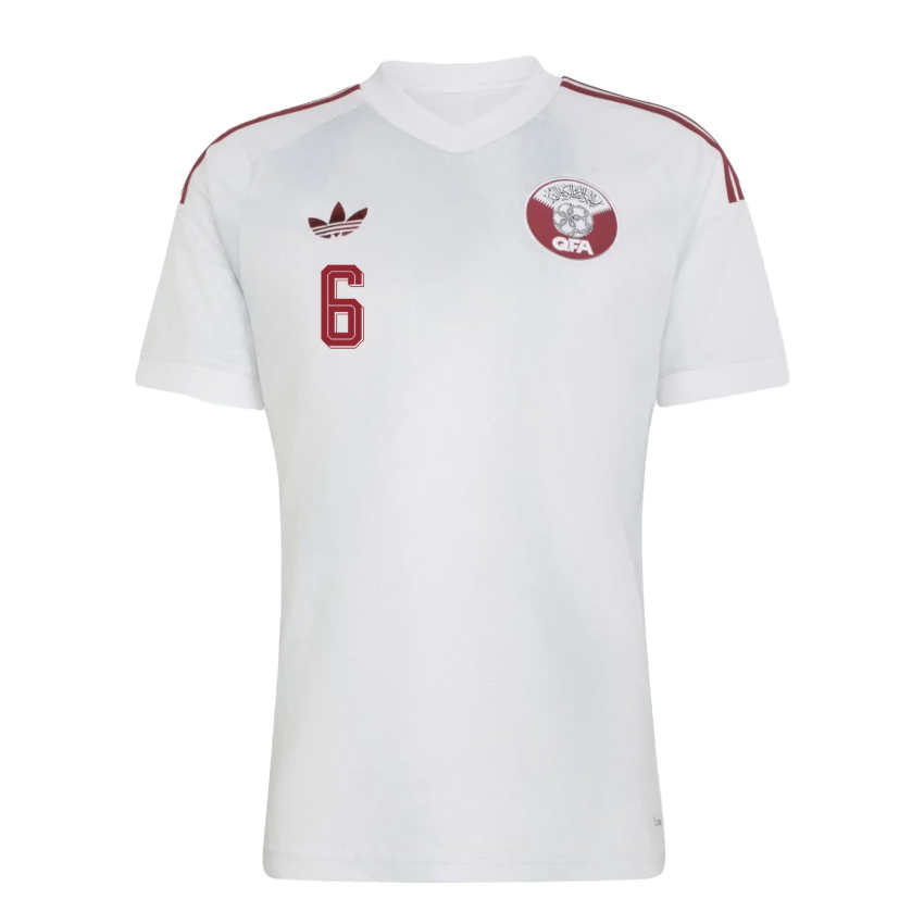 Futbalový Dres Katar MS 2026 Preč Abdulaziz Hatem 6 Pánsky 2 Futbalový Dres Katar MS 2026 Preč Abdulaziz Hatem 6 Pánsky-1