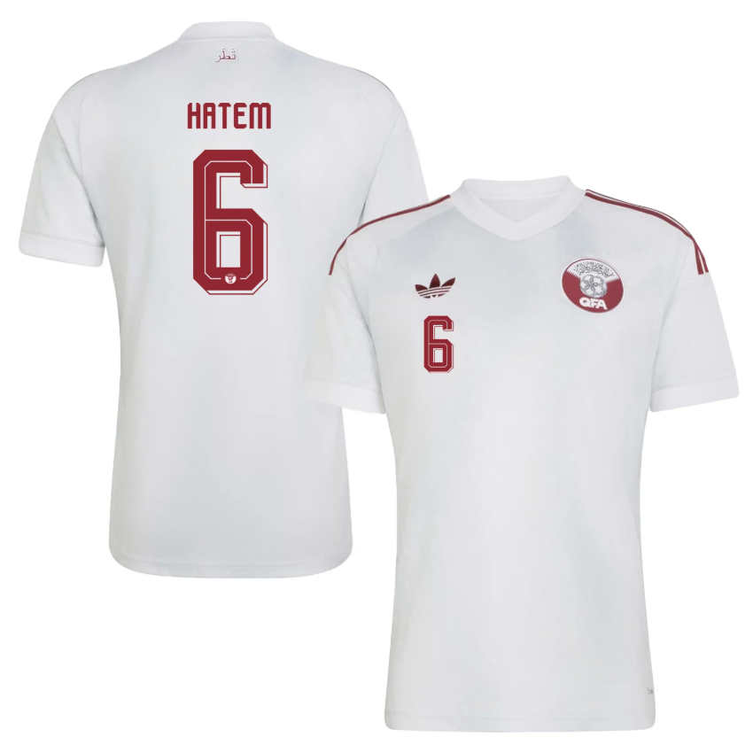 Futbalový Dres Katar MS 2026 Preč Abdulaziz Hatem 6 Pánsky 3 Futbalový Dres Katar MS 2026 Preč Abdulaziz Hatem 6 Pánsky-2