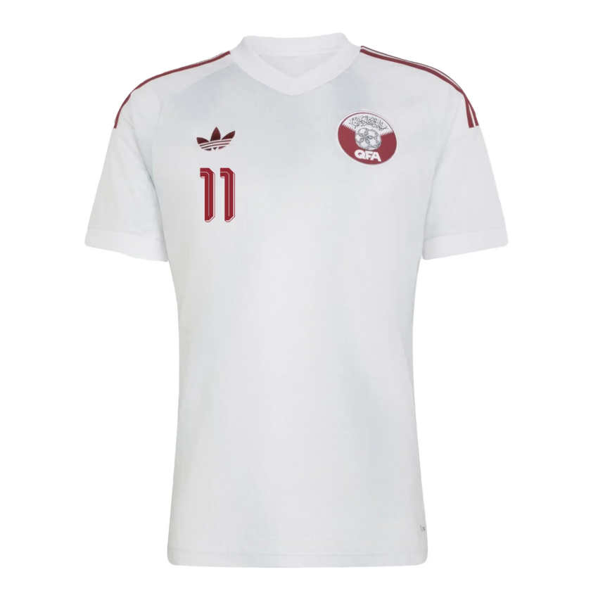 Futbalový Dres Katar MS 2026 Preč Akram Afif 11 Pánsky 2 Futbalový Dres Katar MS 2026 Preč Akram Afif 11 Pánsky-1