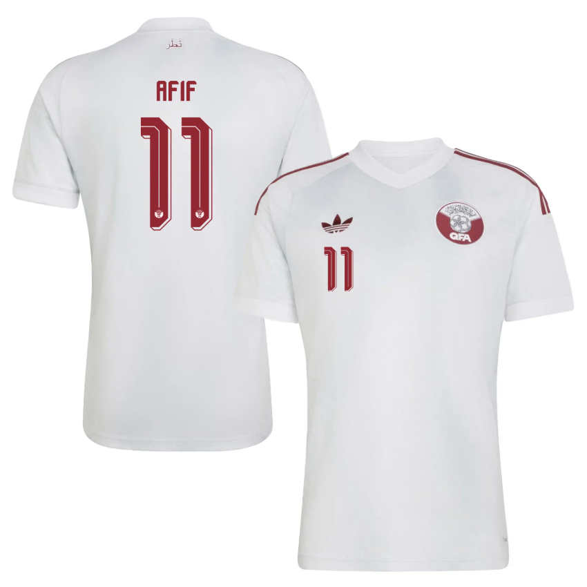 Futbalový Dres Katar MS 2026 Preč Akram Afif 11 Pánsky 3 Futbalový Dres Katar MS 2026 Preč Akram Afif 11 Pánsky-2