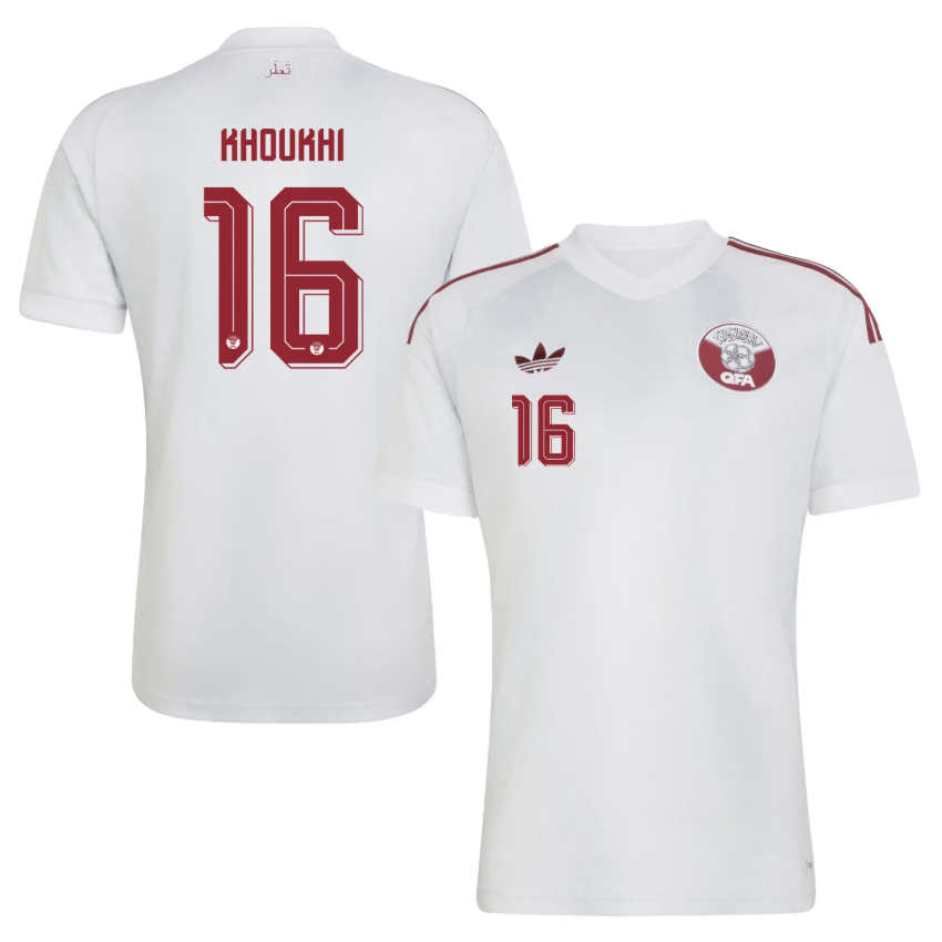 Futbalový Dres Katar MS 2026 Preč Boualem Khoukhi 16 Pánsky 3 Futbalový Dres Katar MS 2026 Preč Boualem Khoukhi 16 Pánsky-2